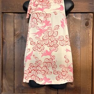 Maeve Pink and Cream Floral Blouse